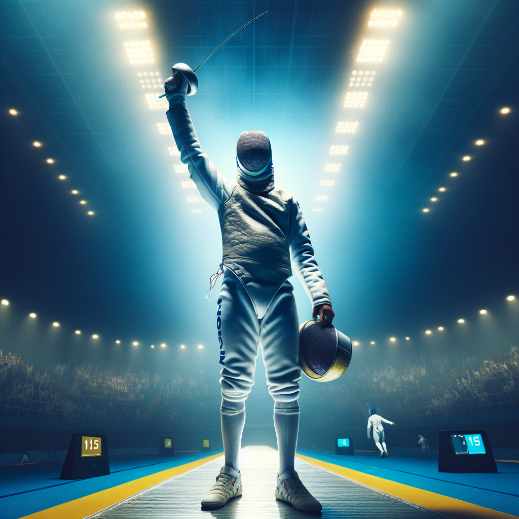 Амангельды Сеитханов празднует выход в четвертьфинал Исламиады-2025 на дорожке арены