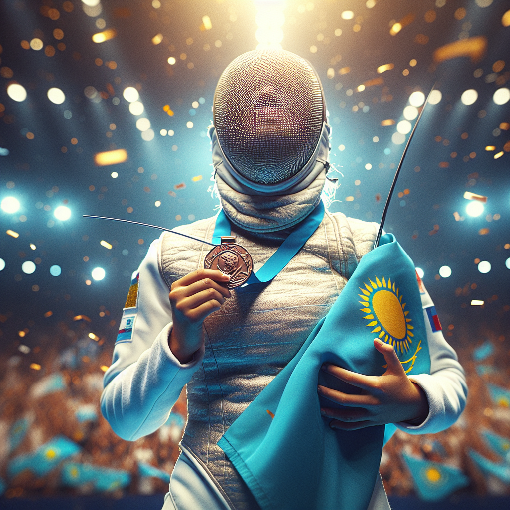 Казахстанская рапиристка празднует бронзу ЧМ, обеспечивая олимпийскую квоту для страны